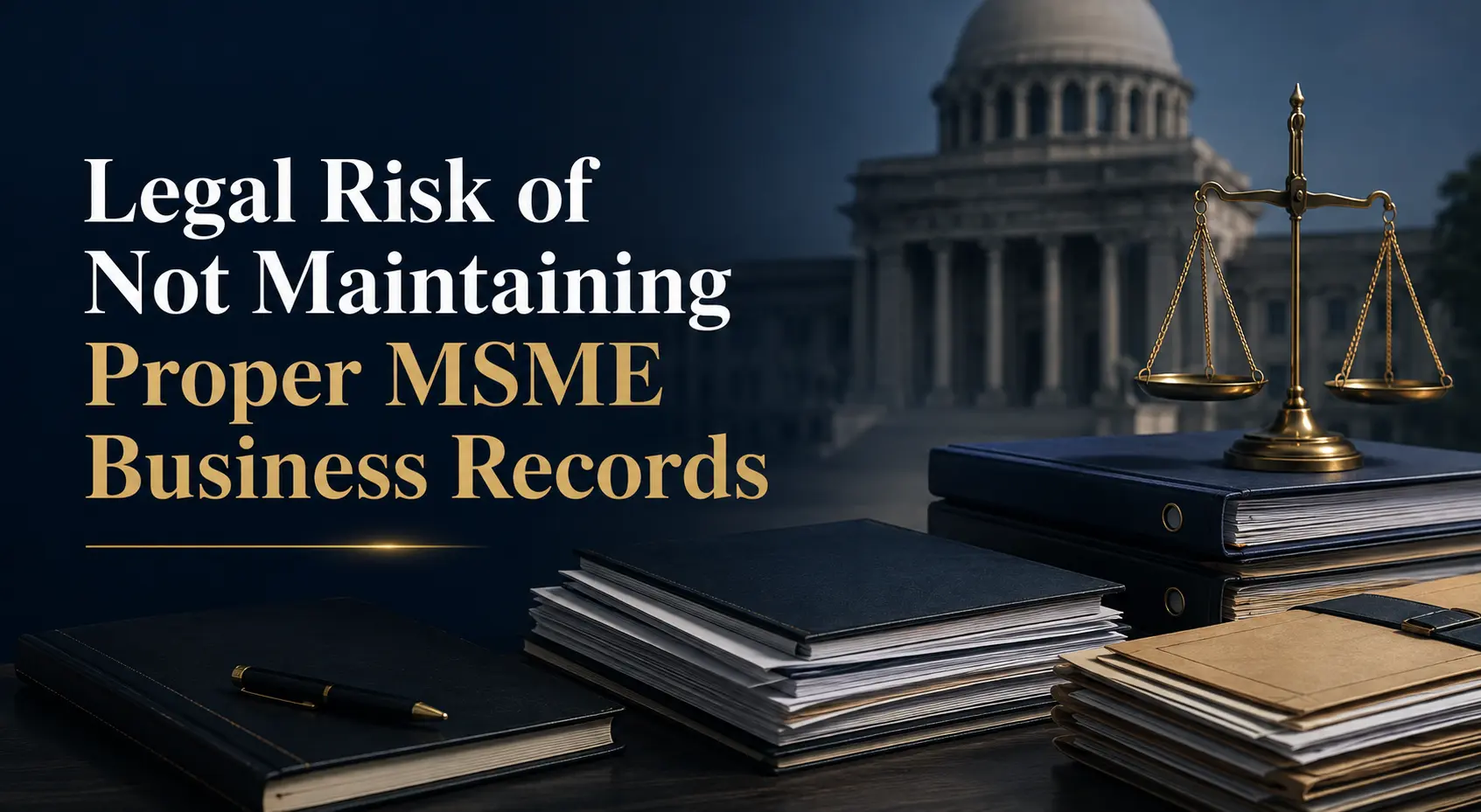 Legal Risk of Not Maintaining Proper MSME Business Records in India
