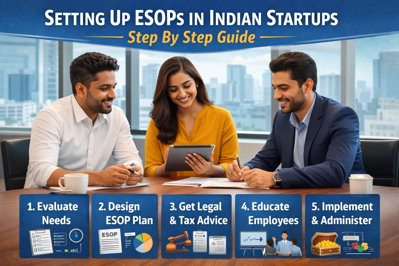 Setting Up ESOPs in Indian Startups Step By Step Guide