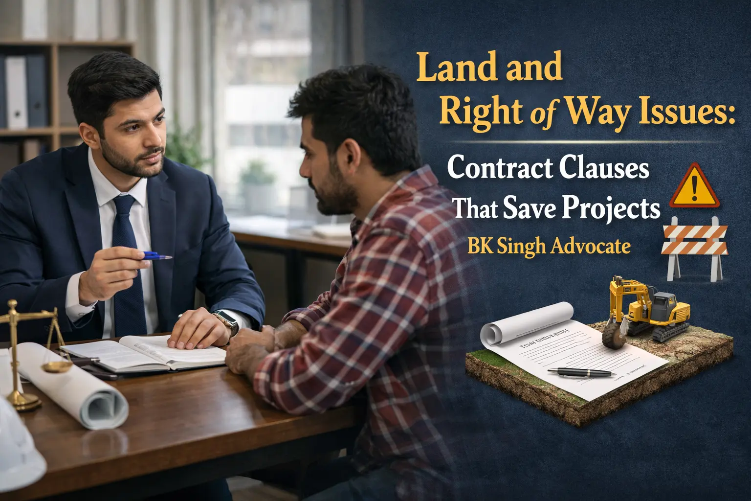 Land and Right of Way Issues Contract Clauses That Save Projects - BK Singh Advocate