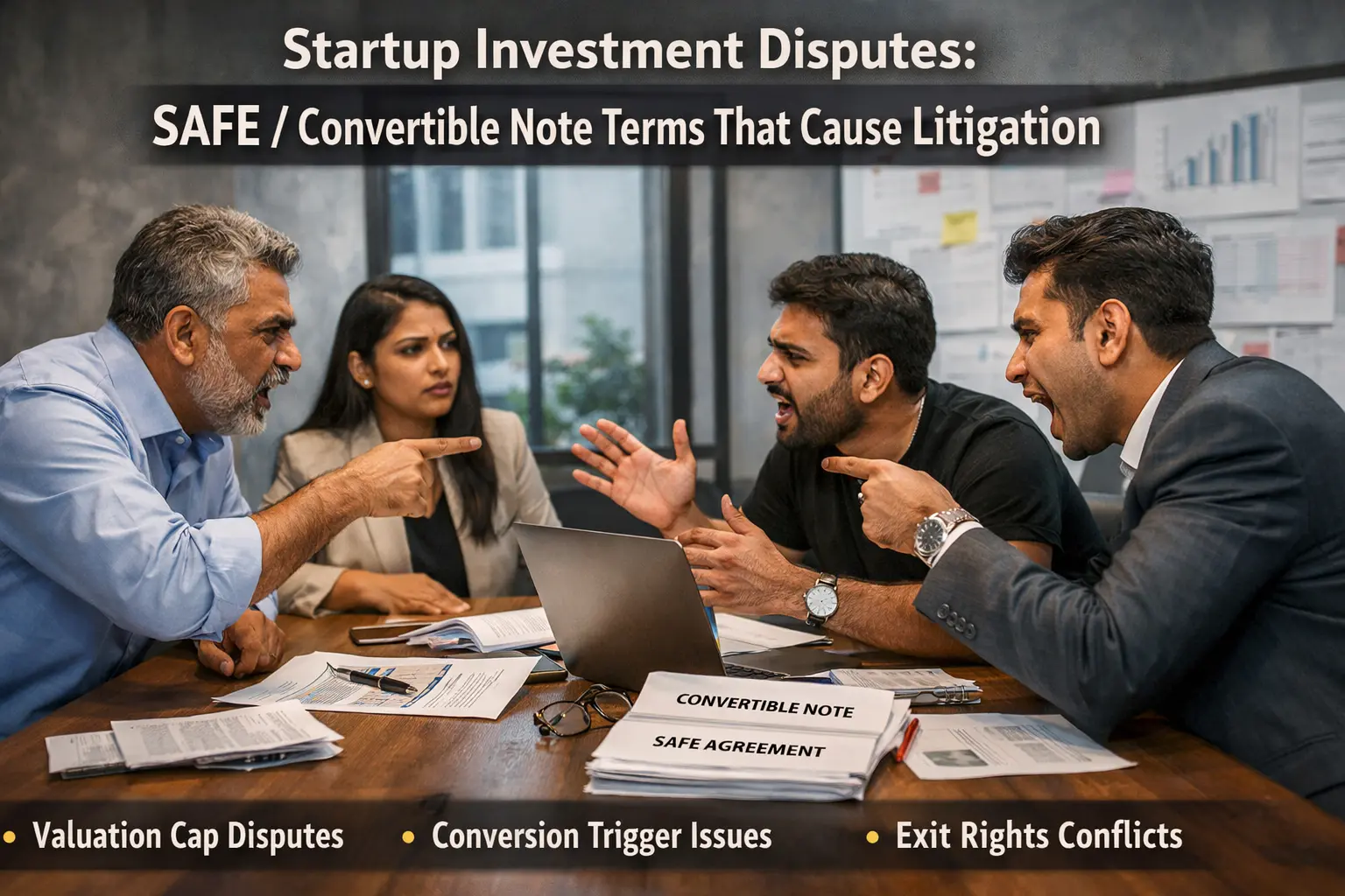 Startup Investment Disputes SAFE Convertible Note Terms That Lead to Lawsuits