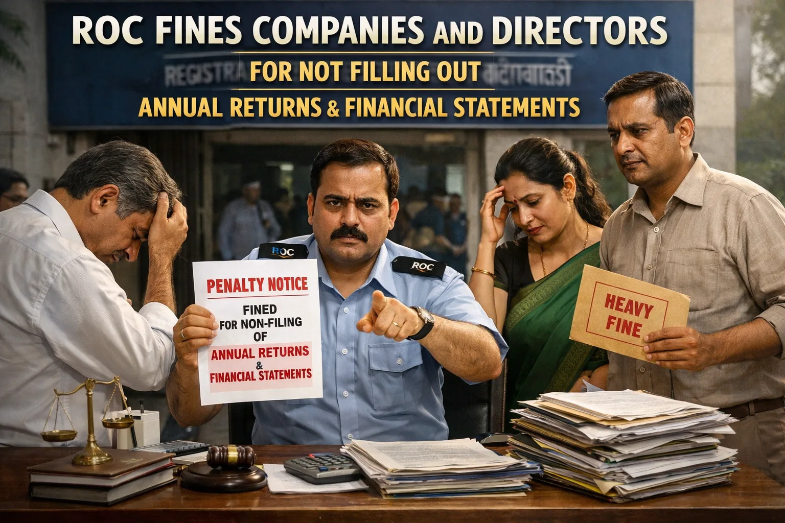 ROC punishes companies and directors who dont file their annual returns and financial statements.