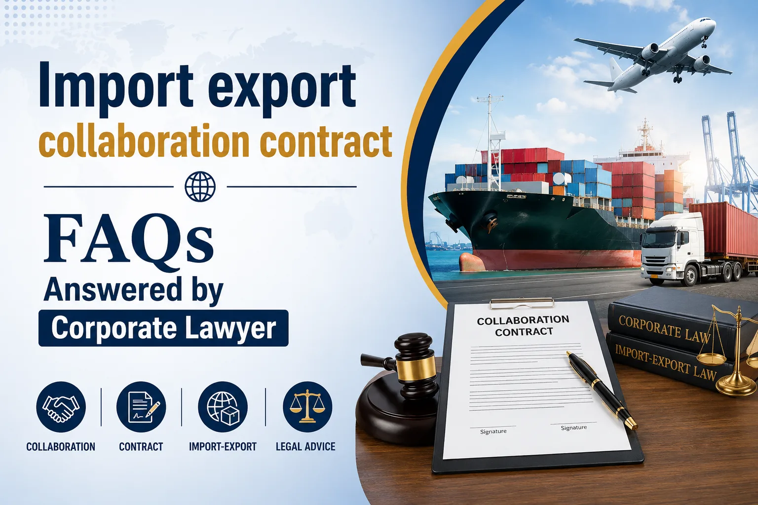 Import export collaboration contract FAQs Answered by Corporate Lawyer