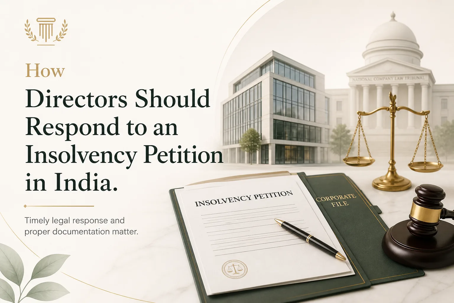 How Directors Should Respond to Insolvency Petition in India