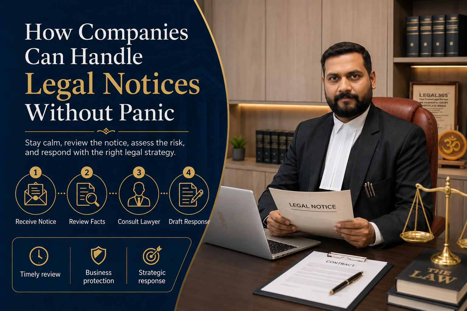 Company Legal Notice Response: How Companies Can Handle Legal Notices Without Panic