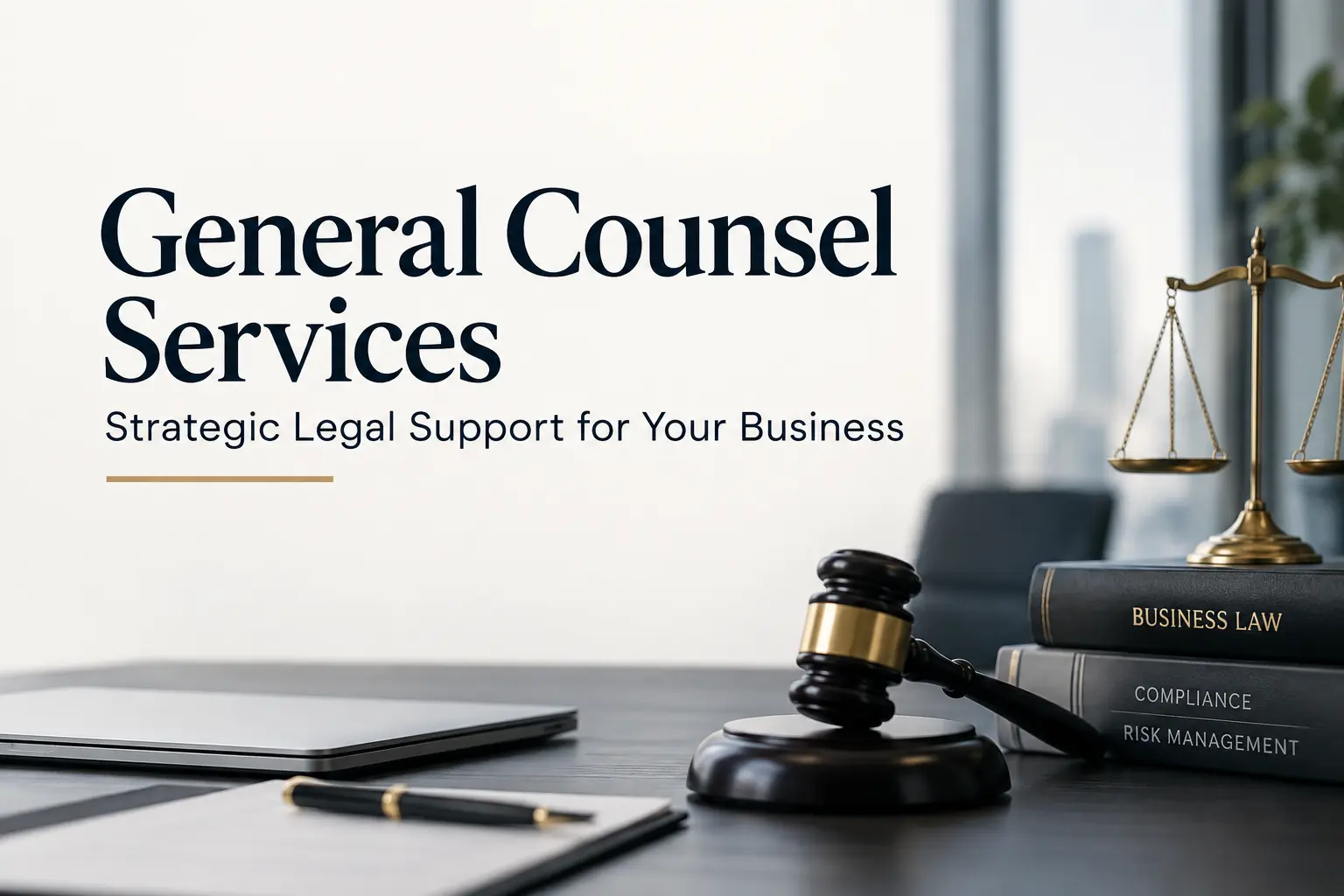 General Counsel Services Strategic Legal Support for Your Business