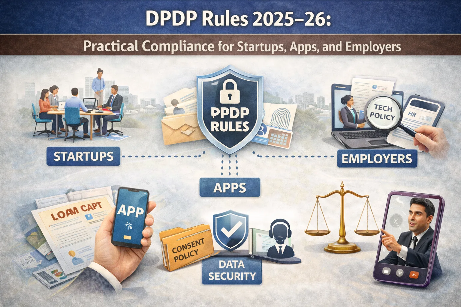DPDP Rules 2025–26: Practical Compliance for Startups, Apps, and Employers