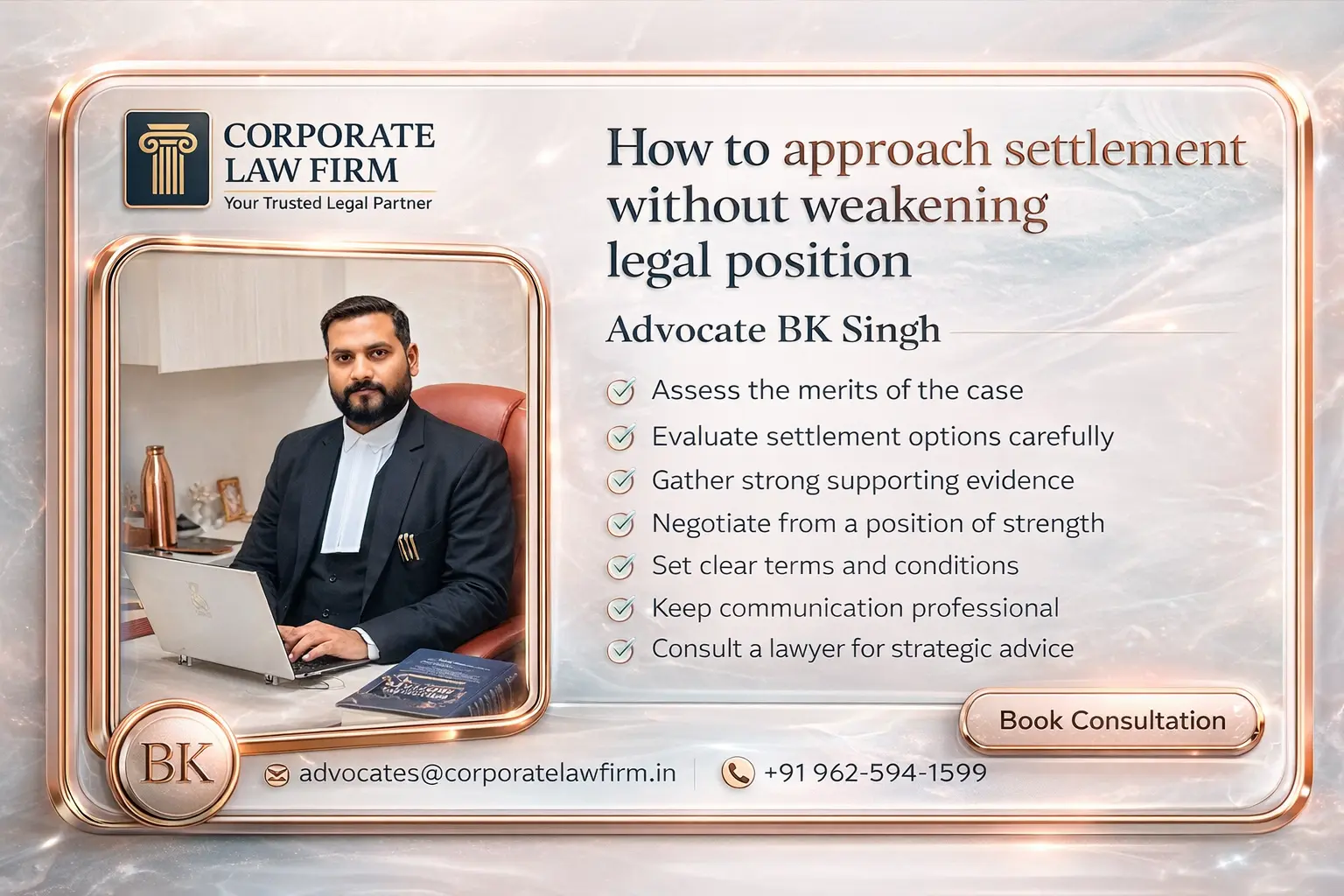 How to Approach Settlement Without Weakening Legal Position