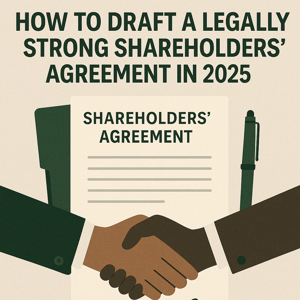 How to Draft a Legally Strong Shareholders Agreement in 2025
