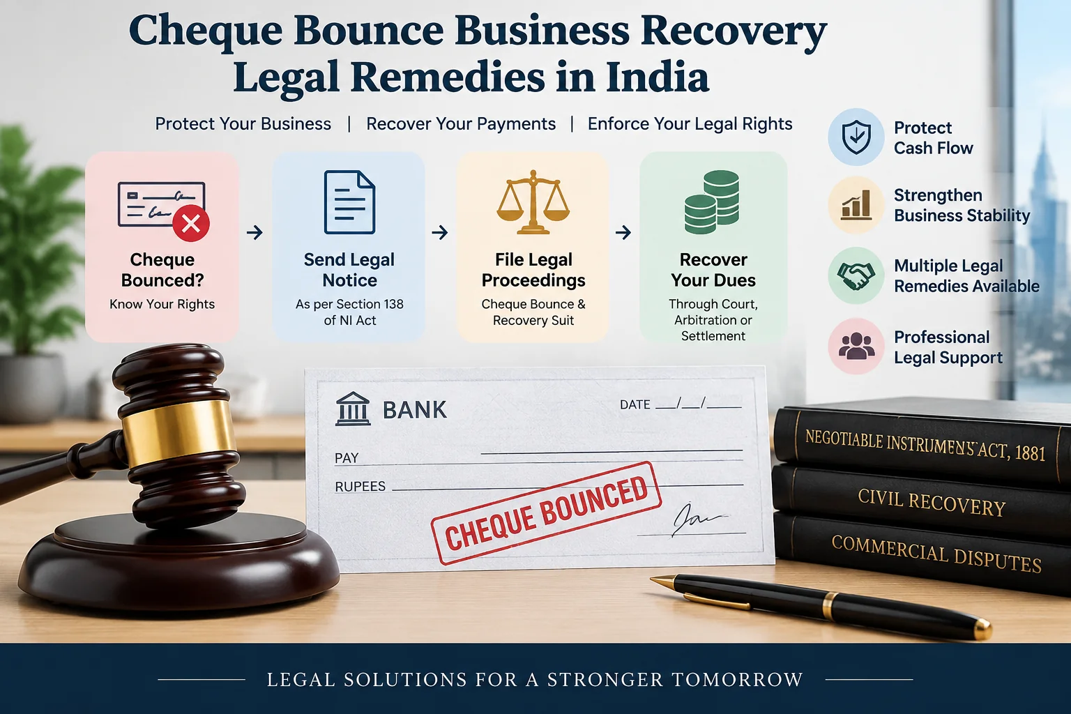 Cheque Bounce and Business Recovery: How Companies Can Combine Remedies