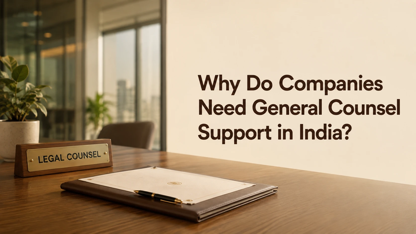 Why Do Companies Need General Counsel Support in India